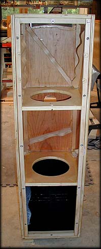 Cabinet with internal braces