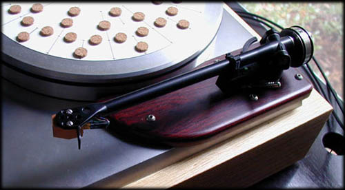 New cocobola armboard with modded Rega 250