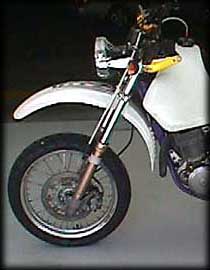 In the white, with 19 inch front wheel